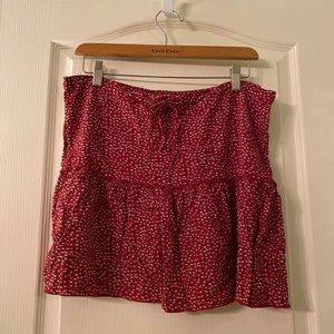 Brandy Melville floral patterned skirt